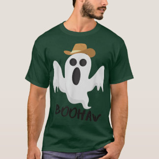Camiseta Cowboy BooHaw Retro Western Ghost engraçado Ha
