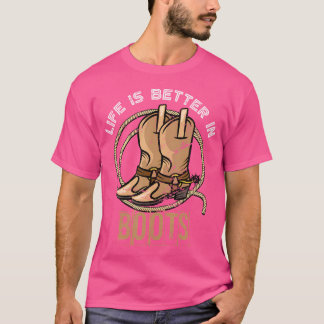 Camiseta Cowboy Boots Country Cowboy Rodeo Men Gift Western