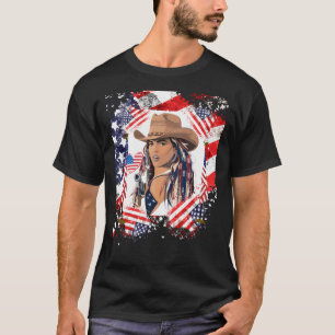 Camiseta Cowboy Carter Perfil Pic Flag americano