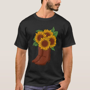 Camiseta Cowboy Cowgirl Rodeo Boots Sunflower Will West