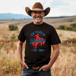 Camiseta Cowboy de 250 Anos de Liberdade