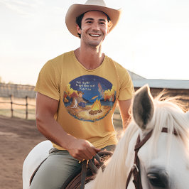 Camiseta Cowboy e vaca - cozinhar de peixe de outono