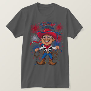 Camiseta Cowboy Estrelado – Celebração do Dia 4 de Julho De