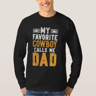 Camiseta Cowboy Favorito Me Chama Pai De Rodeio Pai De Um R