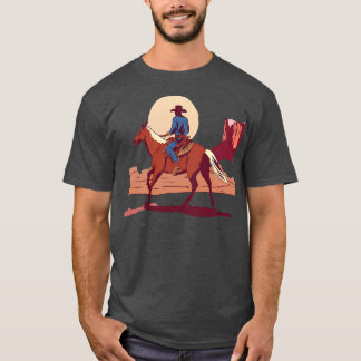 Camiseta Cowboy indo para o deserto sunset sudoeste