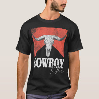 Camiseta Cowboy Killers Bull Skull Howdy Punchy Western Cou