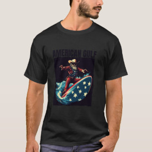 Camiseta Cowboy Legal com Prancha de Surfe Patriótica e sur