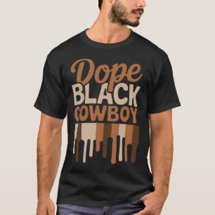 Camiseta Cowboy Negro Droga Melanina Rodeio Africano Hist N
