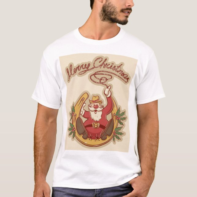 Camiseta Cowboy Papai Noel (Frente)