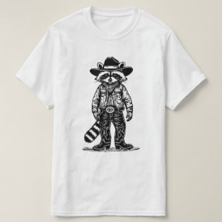 Camiseta cowboy raccoon