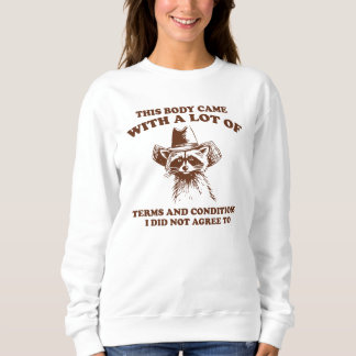 Camiseta Cowboy Raccoon Sarcastic Quote Graphic