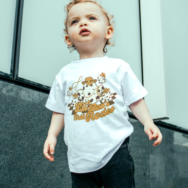 Camiseta Cowboy Retro Halloween Primeiro Rodeio de Aniversá (Criador carregado)
