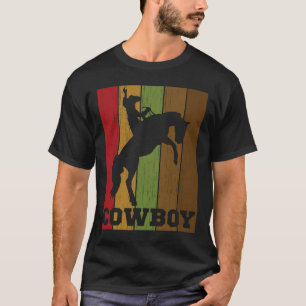 Camiseta Cowboy Rodeo Horse Retro Western Cowboy Horseck Ri