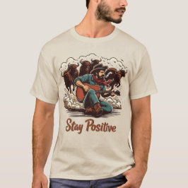 Camiseta Cowboy sem rosto: Arte de quadrinhos retrô ocident