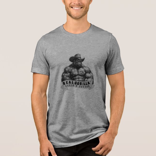 Camiseta Cowboy Silverback Kevin's Corner REAL GORILLA (Frente)