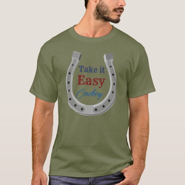 Camiseta Cowboy 'Vá com calma' (Frente)