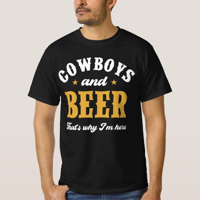 Camiseta Cowboys E Beer (Frente)