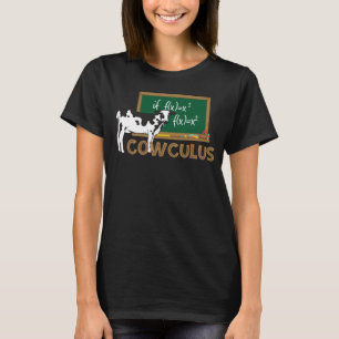 Camiseta Cowculus Cálculo Humor Piada de Cálculo Matemátic