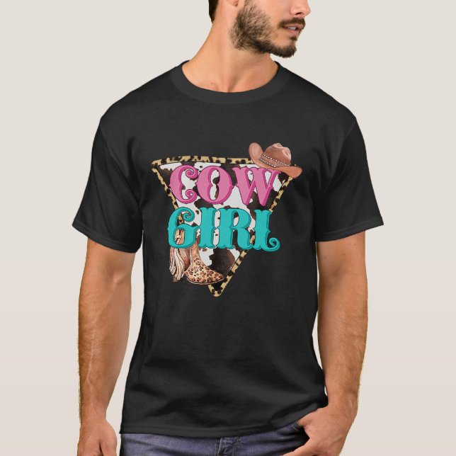 Camiseta Cowgirl Boots Horse Lover Rodeo Country Line Danci (Frente)