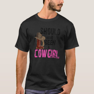 Camiseta Cowgirl Boots que deveria ter sido uma vaqueira oc