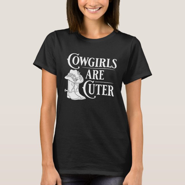 Camiseta Cowgirl Boots Quotes Party Horse (Frente)