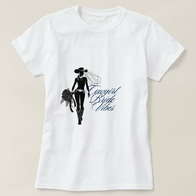 Camiseta Cowgirl Bridesmaid (Frente do Design)