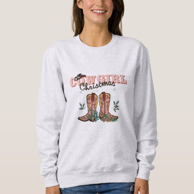 Camiseta Cowgirl Christmas (Frente)