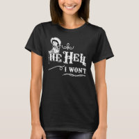 Cowgirl cita o inferno que eu não vou Roupa para a