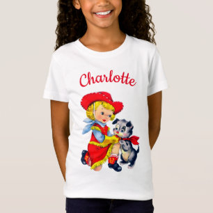 Camiseta Cowgirl com um nome fofo personalizado garota T-Sh