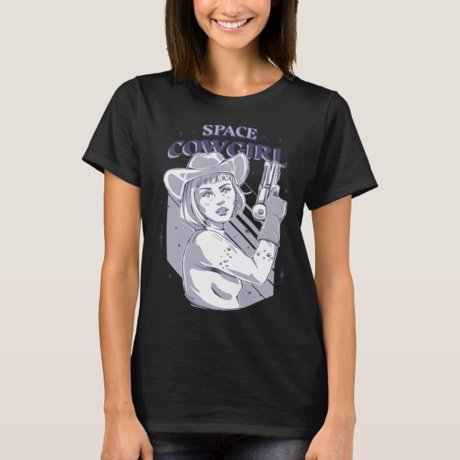 Camiseta Cowgirl do Espaço (Frente)
