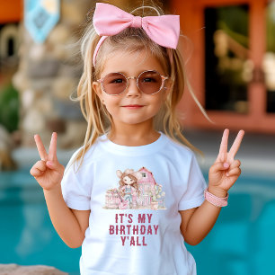 Camiseta Cowgirl do Oeste Selvagem É Meu Aniversário Pessoa