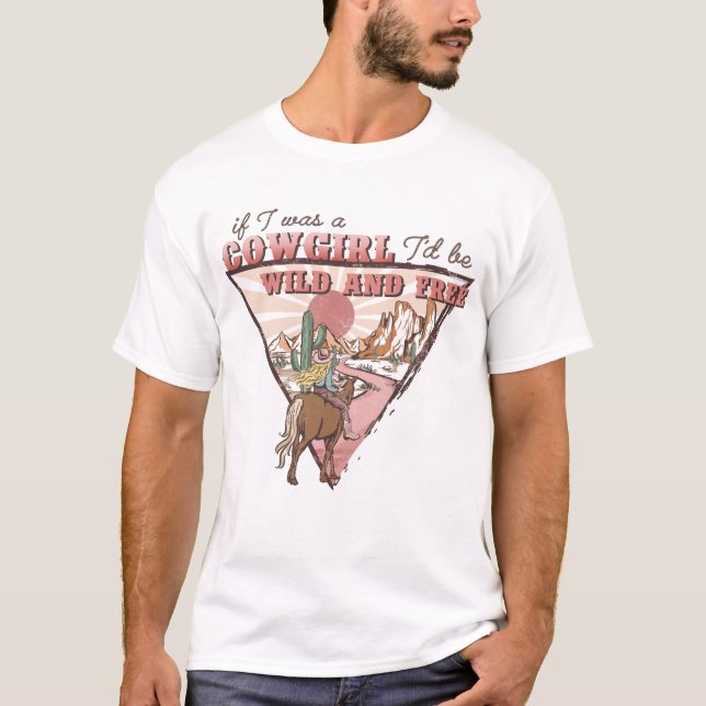 Camiseta Cowgirl do País Ocidental (Frente)