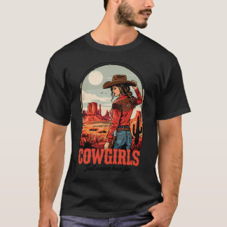 Camiseta Cowgirl Em Vermelho