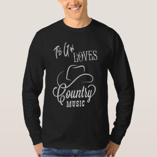 Camiseta Cowgirl Hat Music Esta Garota Adora Música country