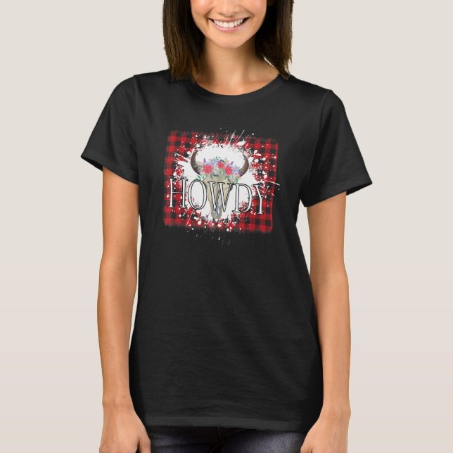 Camiseta Cowgirl Howdy Heifer Western Rodeo Girl (Frente)