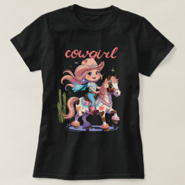 Camiseta Cowgirl Joyride - Aventura Ocidental para Cavalos