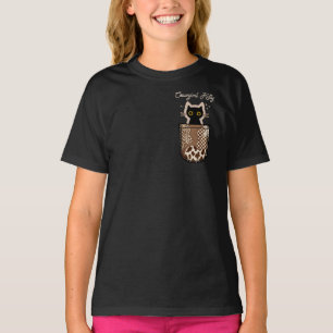 Camiseta Cowgirl Kitty Pocket - Gato de Rhinestone no Ocid
