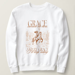 Camiseta Cowgirl Ocidental Graça Me Trouxe Aqui