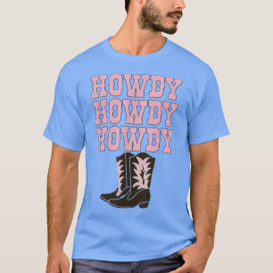 Camiseta Cowgirl White Howdy Vintage Rodeo Oeste