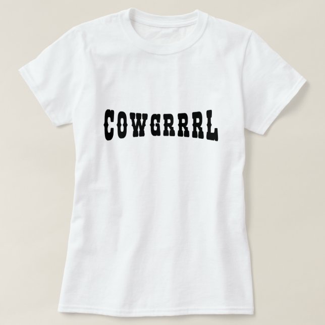 CAMISETA COWGRRRL (Frente do Design)