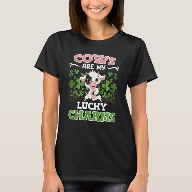 Camiseta Cows are my lucky charms farmer (Frente)