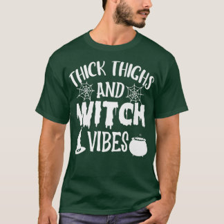 Camiseta Coxas E Bruxas Vibes Felizes Bruxas De Halloween