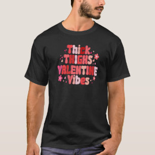 Camiseta Coxas espessas amam víblias que combinam Casal fel