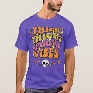 Camiseta Coxas Espessas De Halloween E Víblias Assustadas