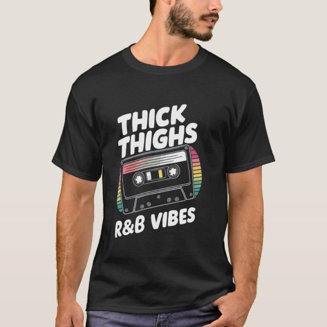 Camiseta Coxas Espessas E Hip Hop De Vibes De R&B (Frente)