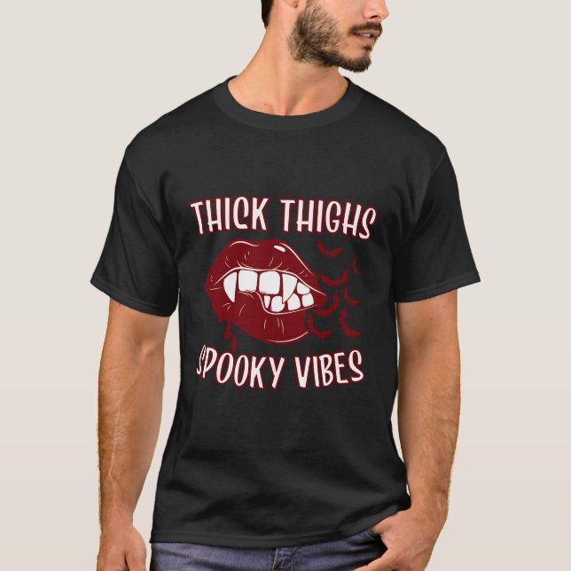 Camiseta Coxas Espessas E Lábios Bat Vampiro Sapatinhos (Frente)
