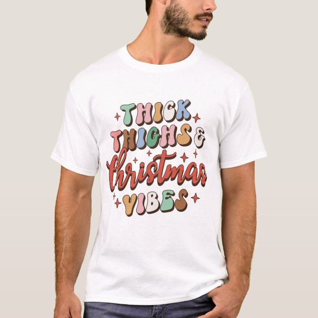 Camiseta Coxas Espessas E Víblias De Natal (Frente)