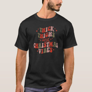 Camiseta Coxas Espessas Retrorísticas E Víblias De Natal Gr