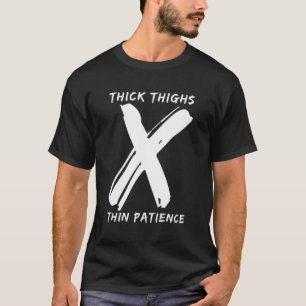 Camiseta Coxas grossas Doentes Finos Engraçados Engraçados