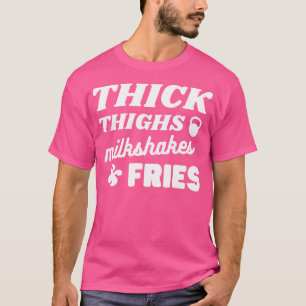 Camiseta Coxas grossas Levantam Fritas Engraçadas Levantand